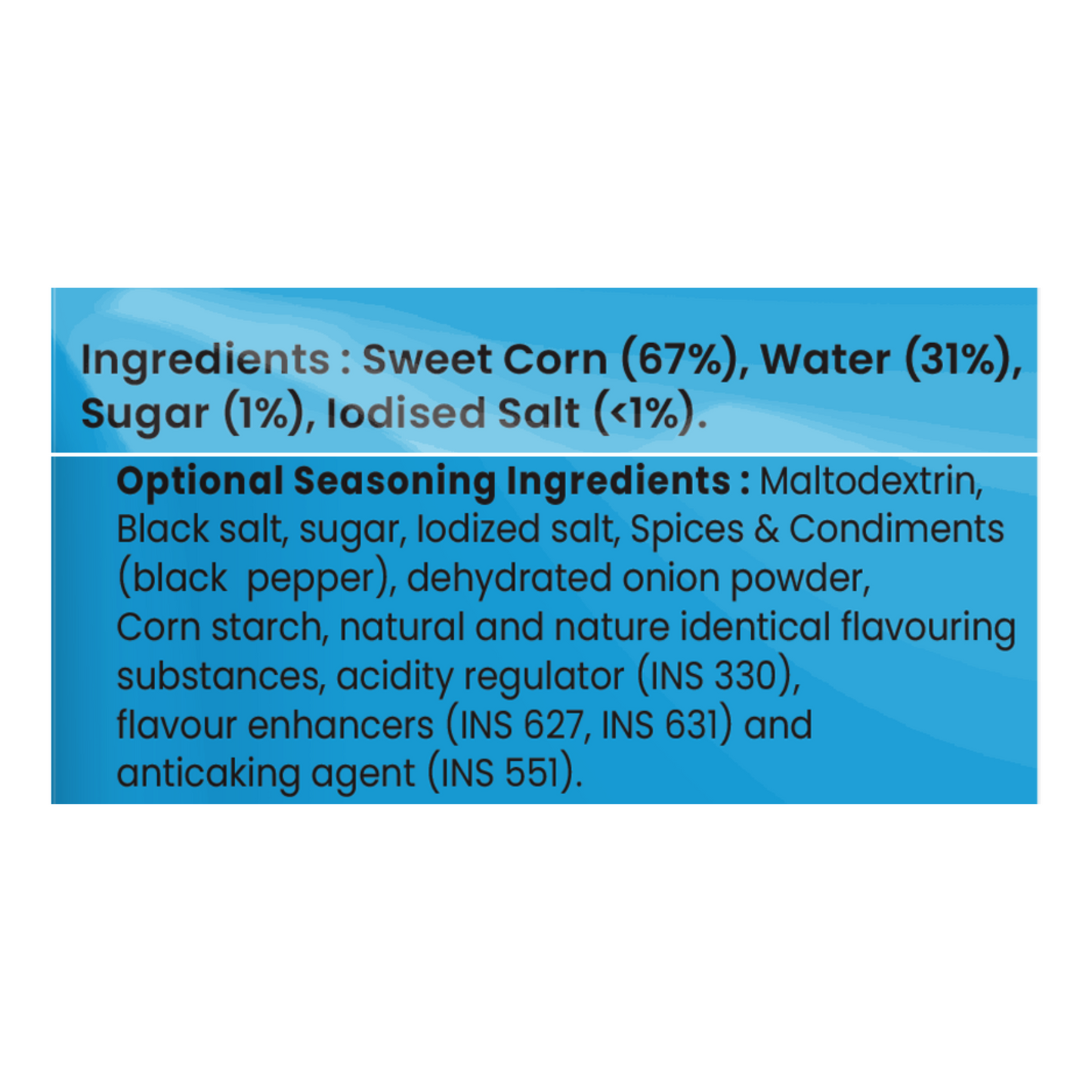 TADAA Sea Salt & Pepper Sweet Corn Kernels (225g)