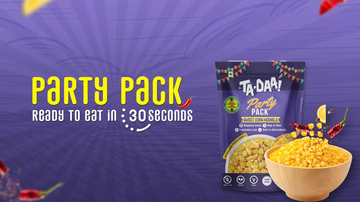 Ta-Daa Family Pack Sweet Corn Kernels” the Perfect Snack for your family