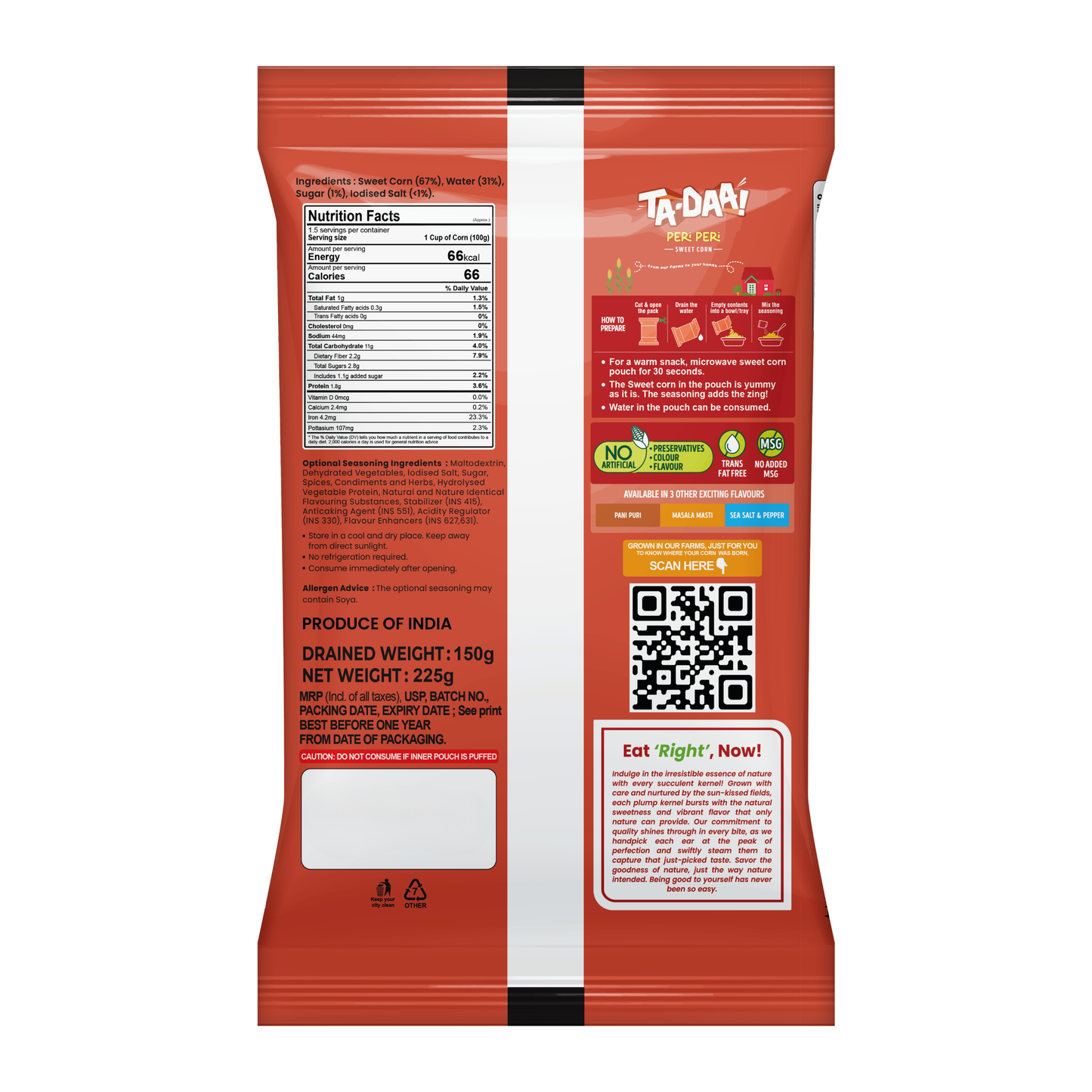 TADAA Peri-Peri Kernels (225g)